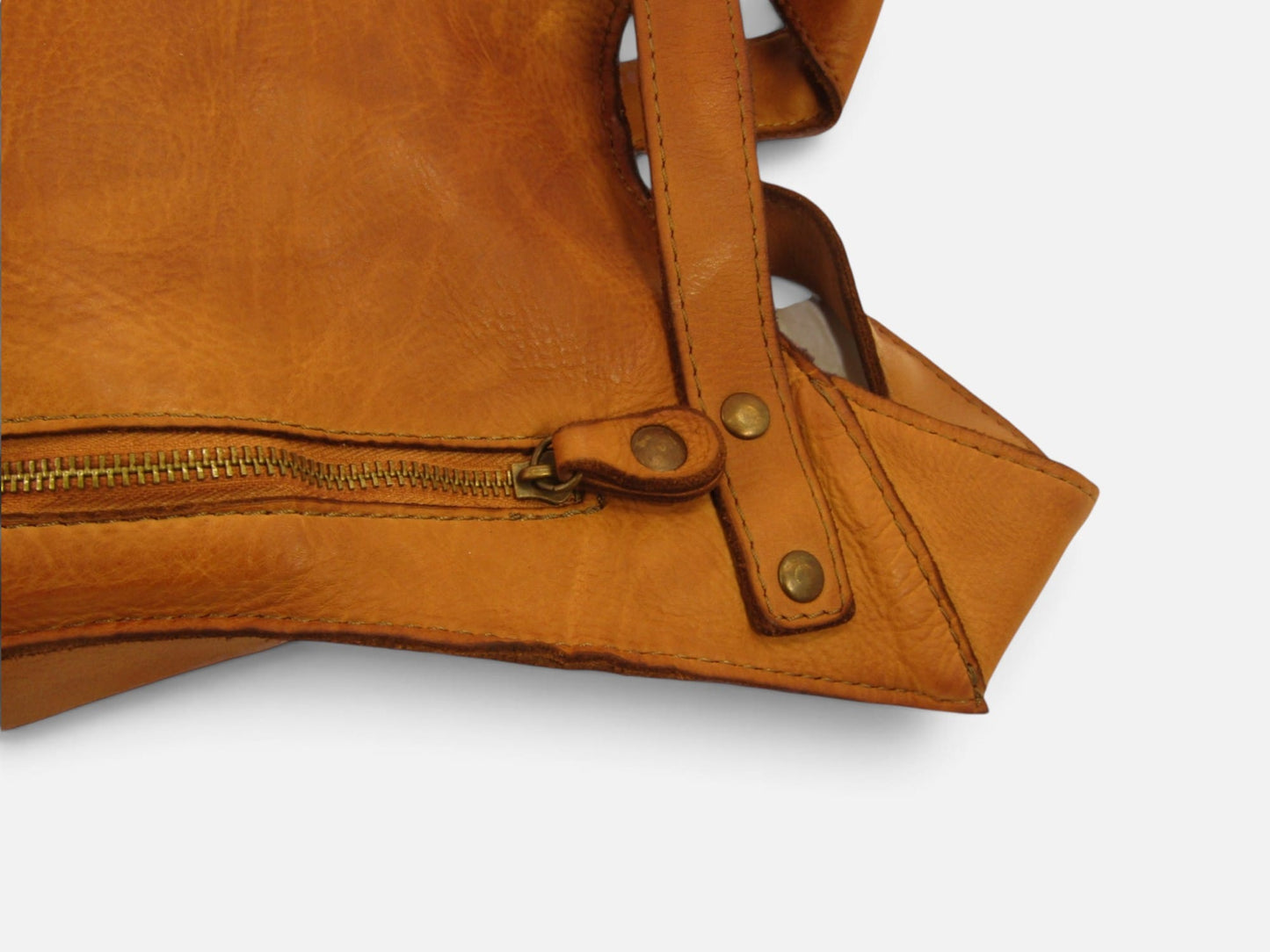 zaino pelle model made in italy dettaglio zip