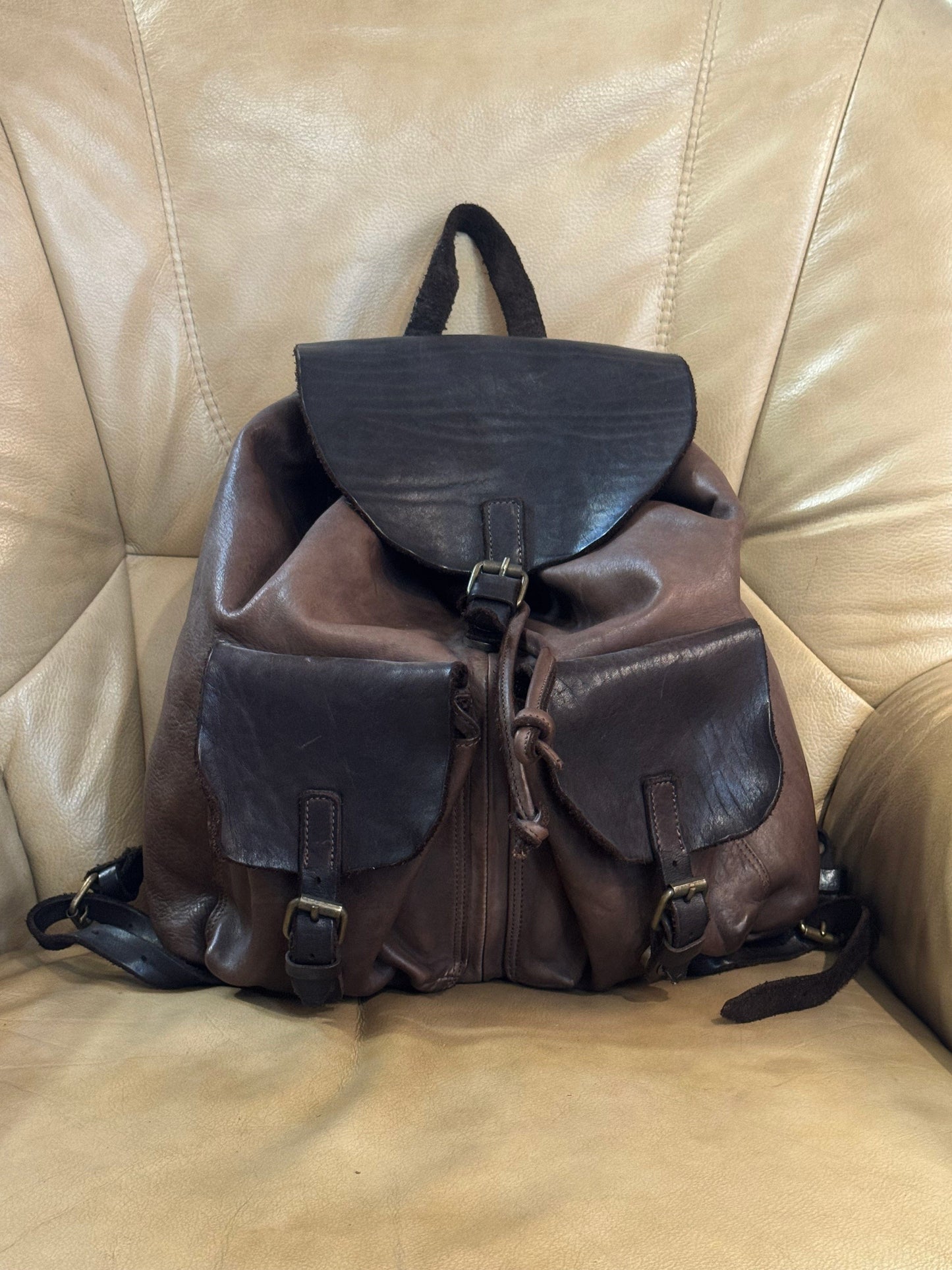 Zaino in vacchetta tinta in capo Country