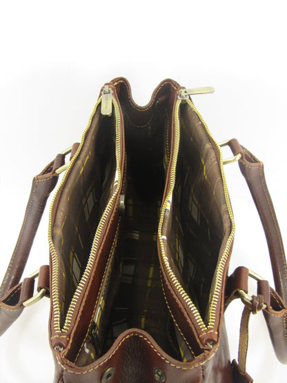 Bauletto in Cuoio tre scomparti  - Mahzel
