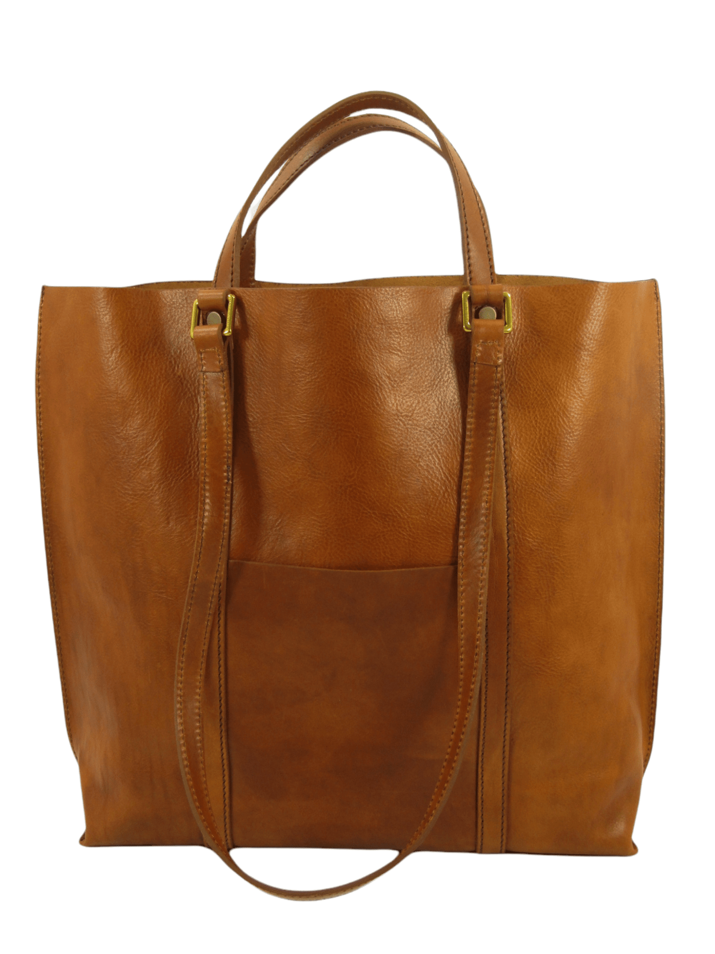 Shopper cuoio con doppio manico | Mahzel
