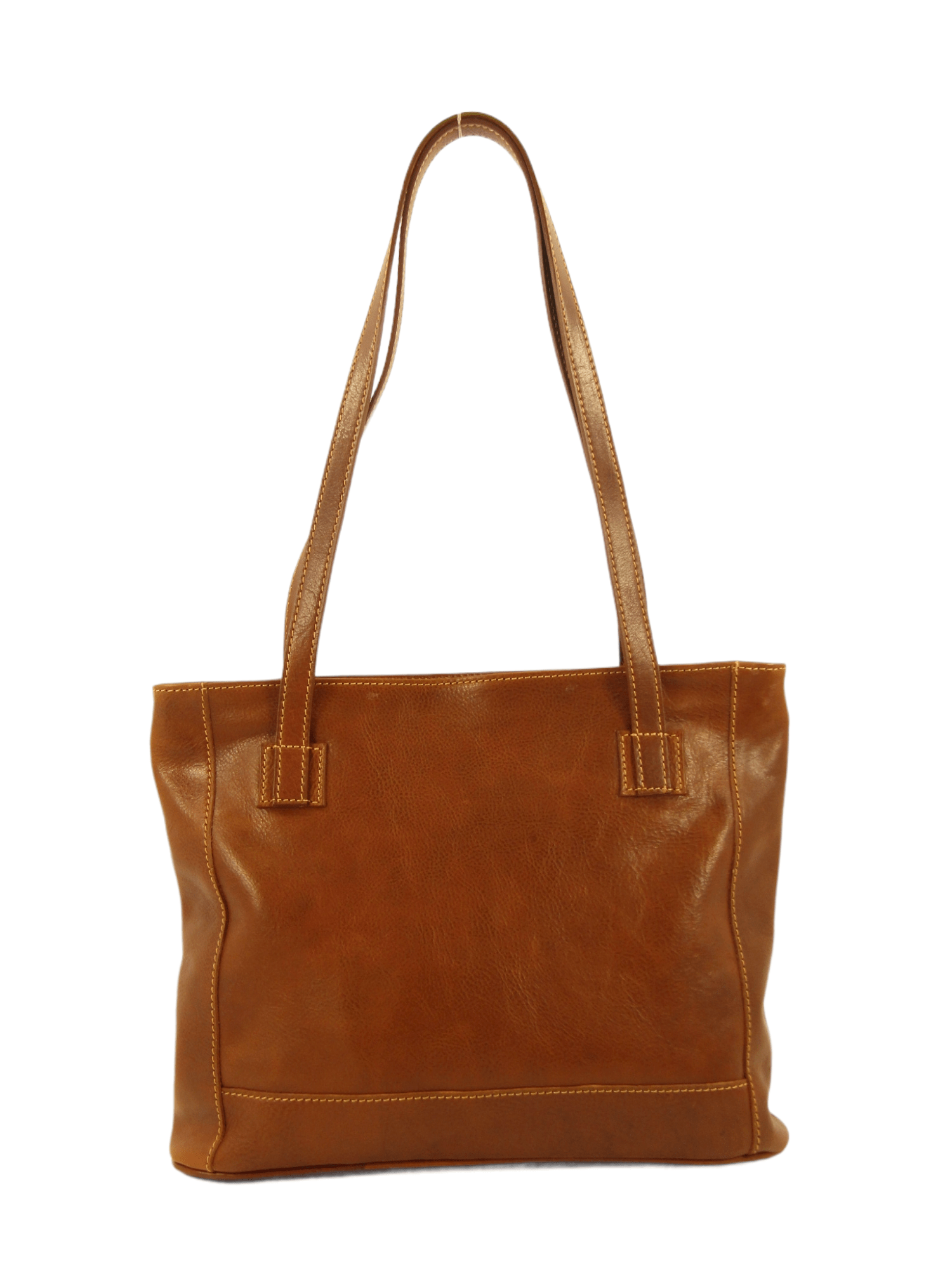 borsa tipo shopper in cuoio pieno fiore conciato al vegetale e tamponato a mano costruita in maniera artigianale nello storico distretto del cuoio fiorentino colore cuoio