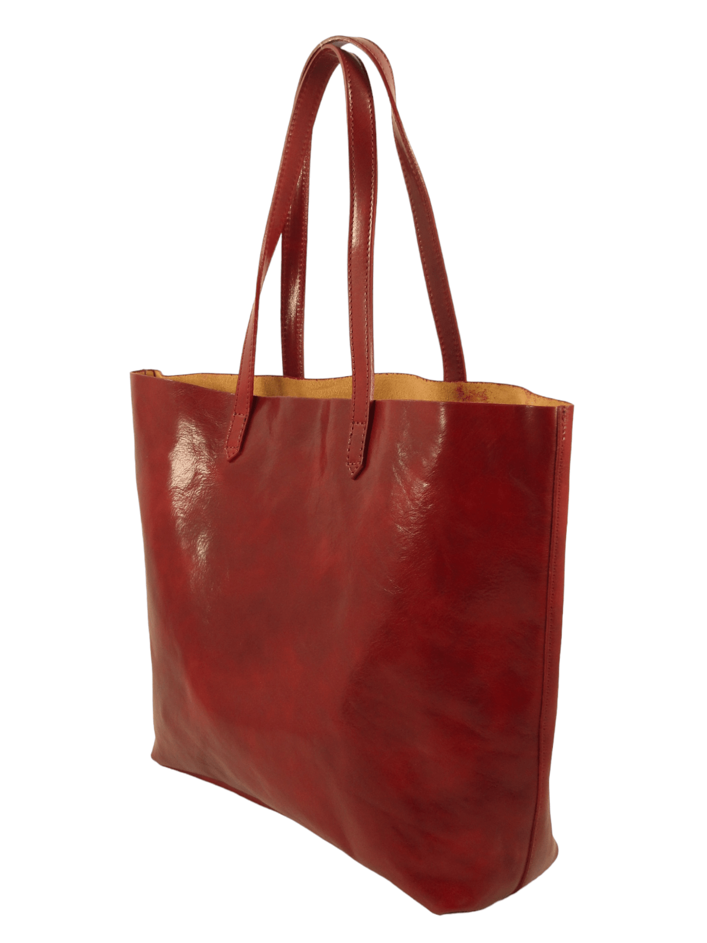 Shopper in cuoio sfoderata aperta -Mahzel