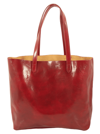 Shopper in cuoio sfoderata aperta -Mahzel