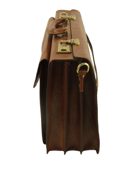 Cartella in cuoio con combinazione MH -Mahzel