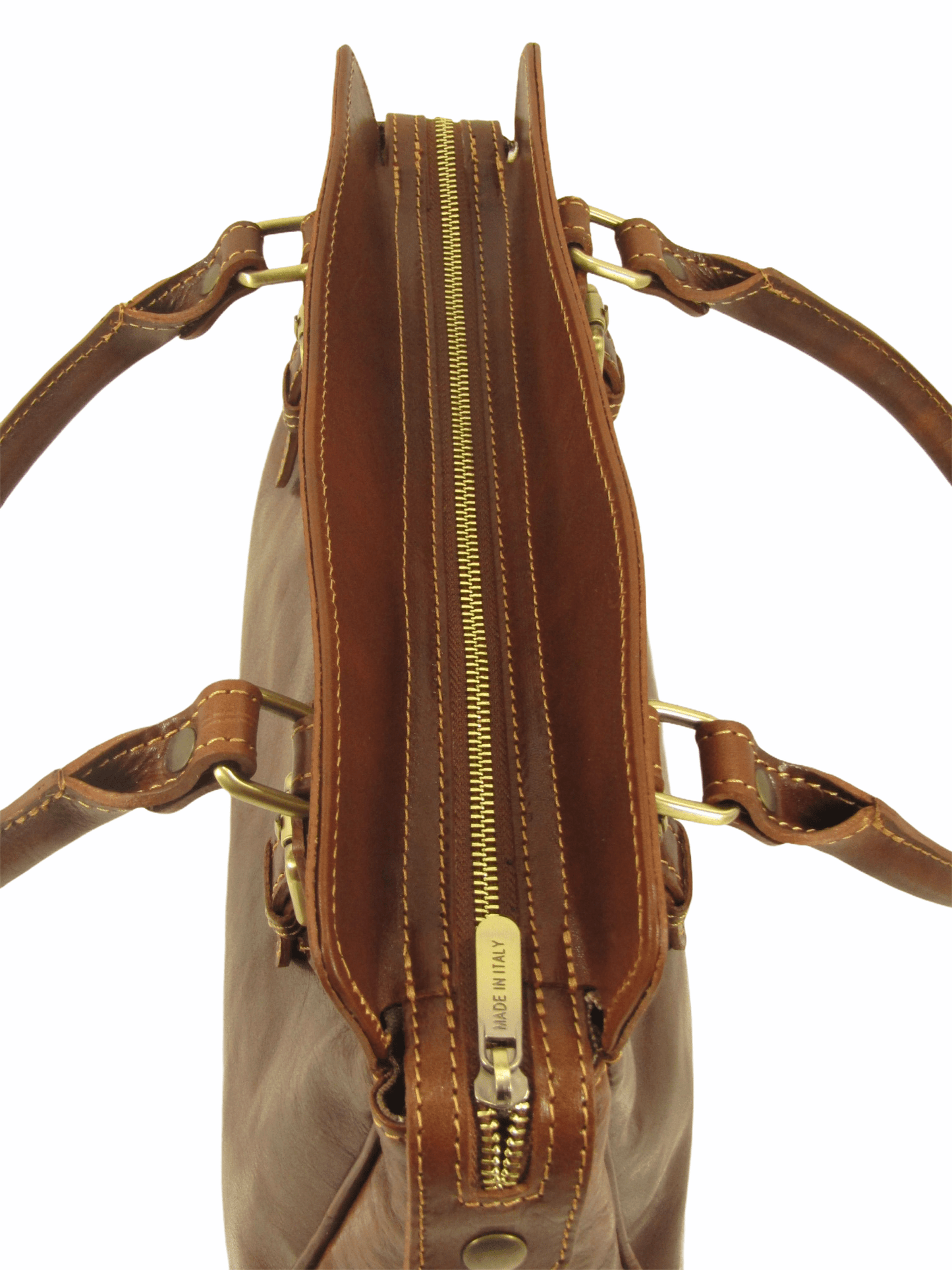 Bauletto in Cuoio conciato al Vegetale con fibbie per decoro - Mahzel