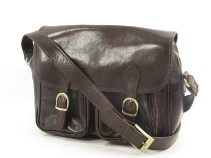 Messenger bag in cuoio con tracolla larga - Mahzel