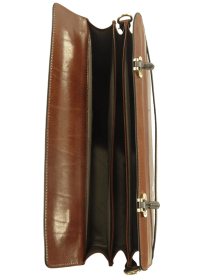 Cartella in cuoio con combinazione MH -Mahzel