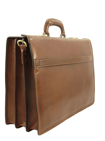 Cartella in cuoio con combinazione MH -Mahzel