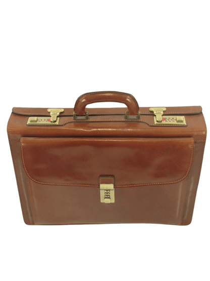 Cartella in cuoio con combinazione MH -Mahzel