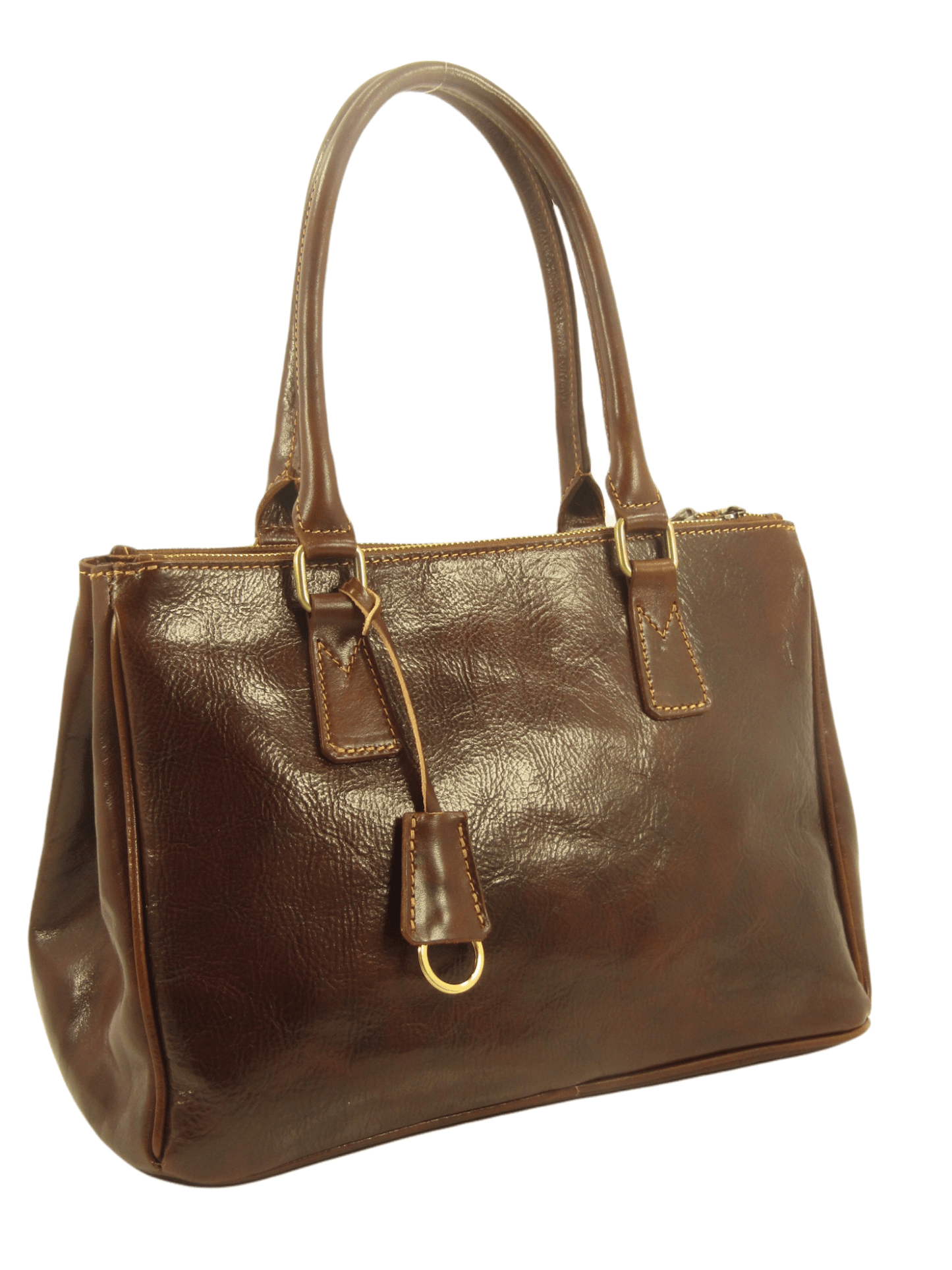 bauletto cuoio marrone