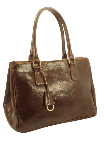 bauletto cuoio marrone
