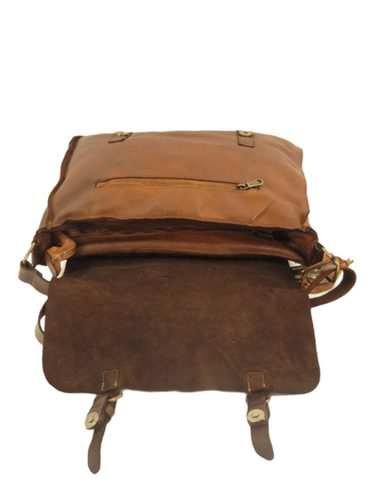 messenger dettagli colore marrone