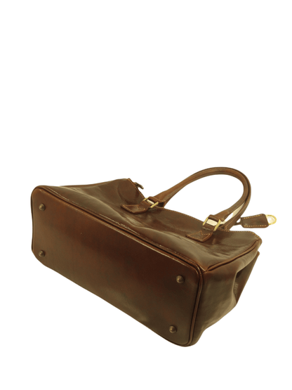 Bauletto in Cuoio tre scomparti  - Mahzel
