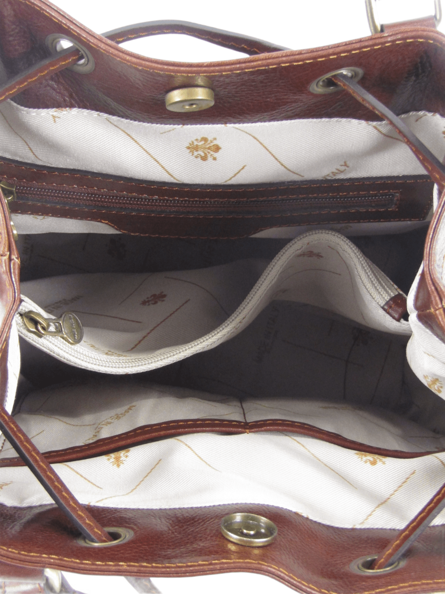 Secchiello Larissa in Cuoio Vegetale – Borsa Artigianale Made in Italy | Mahzel