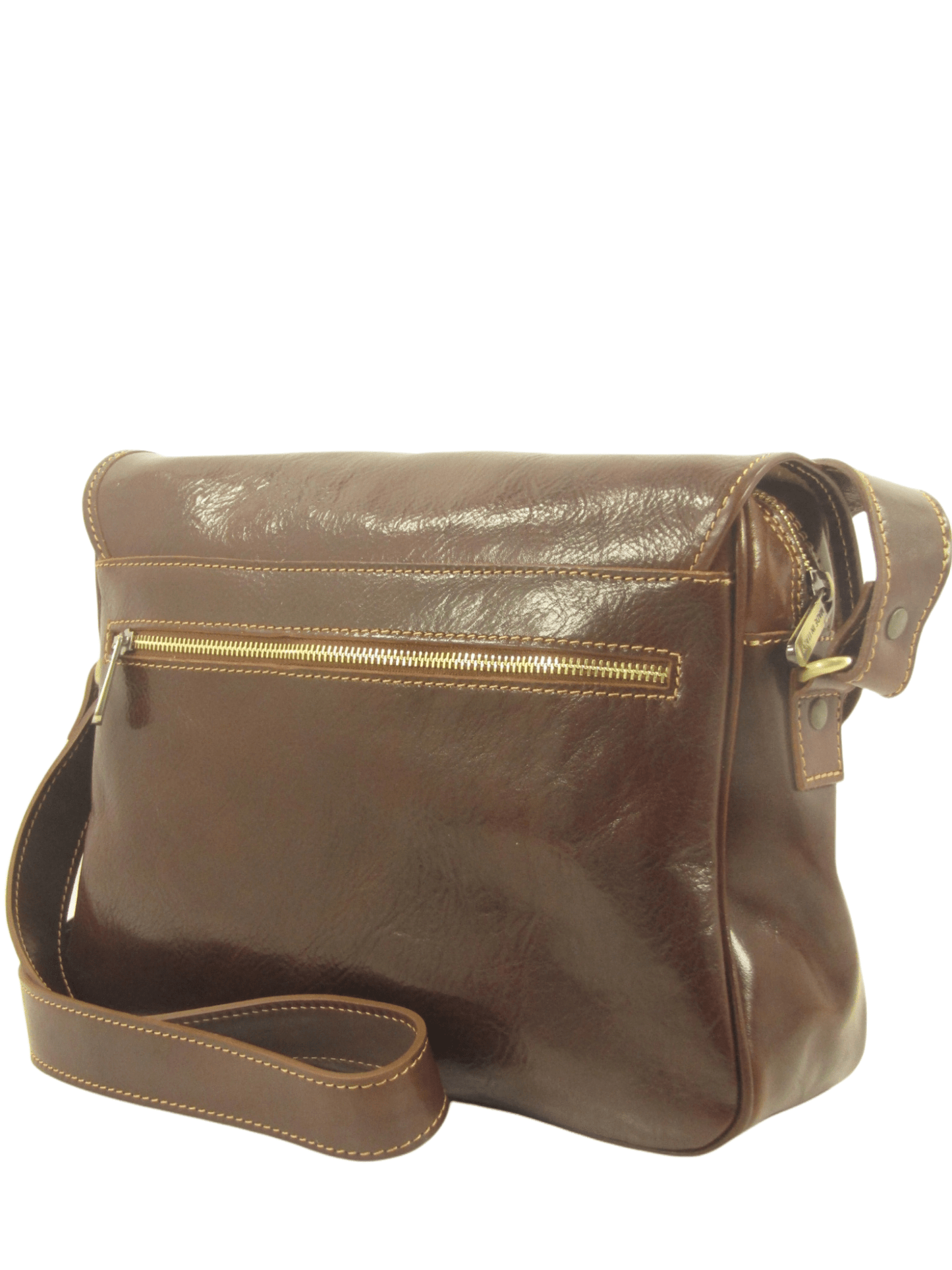 Messenger bag in cuoio con tracolla larga - Mahzel