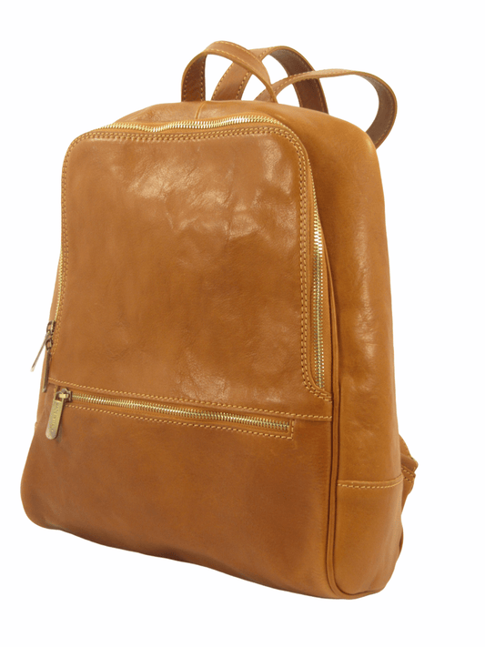 Zaino in Cuoio chiusura con zip - Mahzel