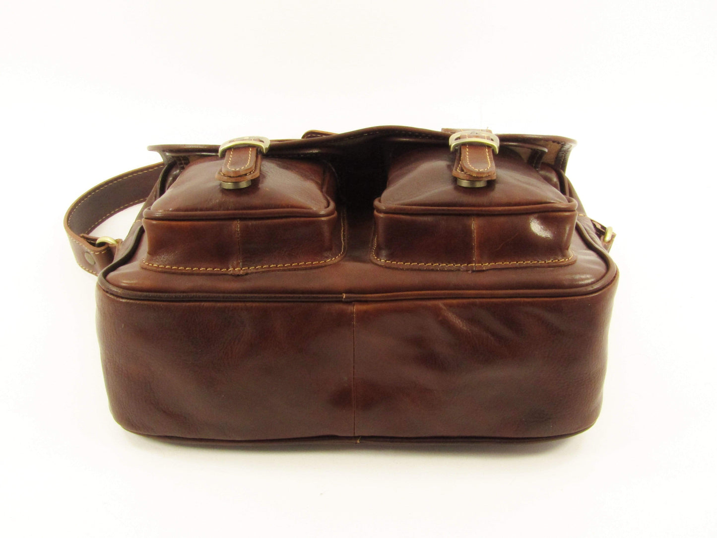 Messenger bag in cuoio con tracolla larga - Mahzel