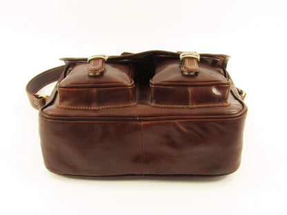 Messenger bag in cuoio con tracolla larga - Mahzel