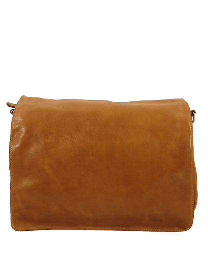 messenger in pelle effetto vintage multi scomparti -Mahzel