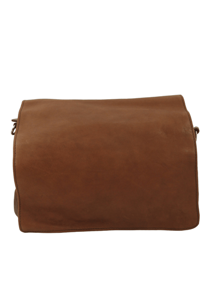 messenger in pelle effetto vintage multi scomparti -Mahzel