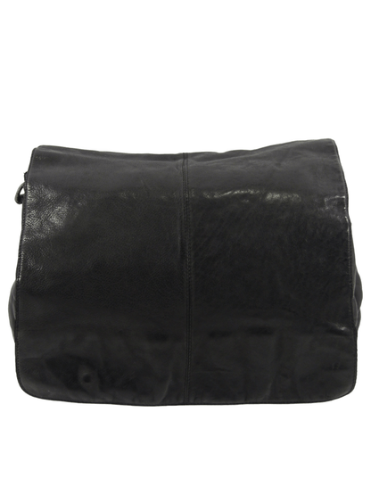 messenger in pelle effetto vintage multi scomparti -Mahzel