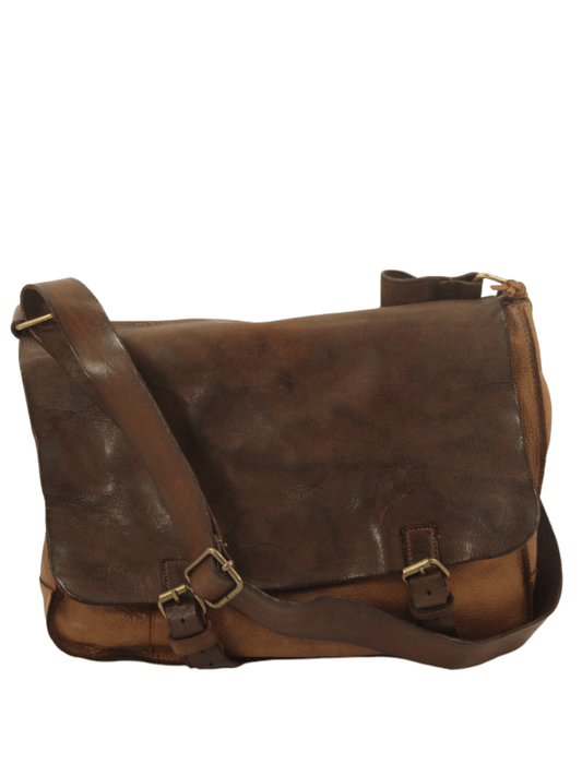 Messenger bag in vacchetta e cuoio tinto in capo  Country P.-Mahzel