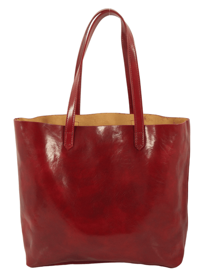 Shopper in cuoio sfoderata aperta -Mahzel