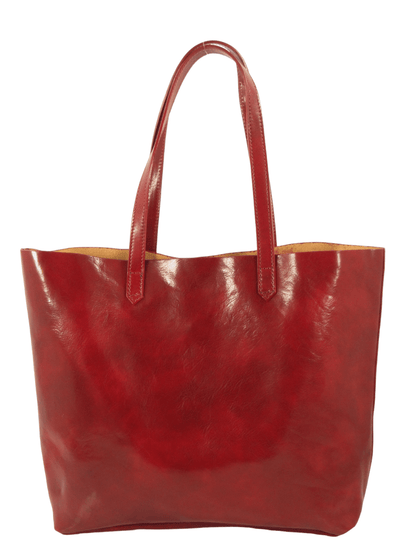 Shopper in cuoio sfoderata aperta -Mahzel