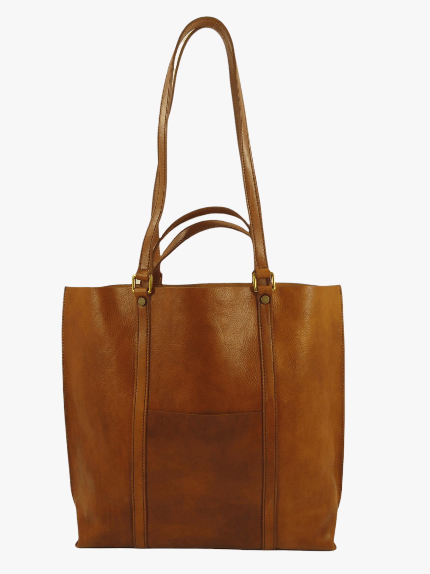 Shopper cuoio con doppio manico | Mahzel