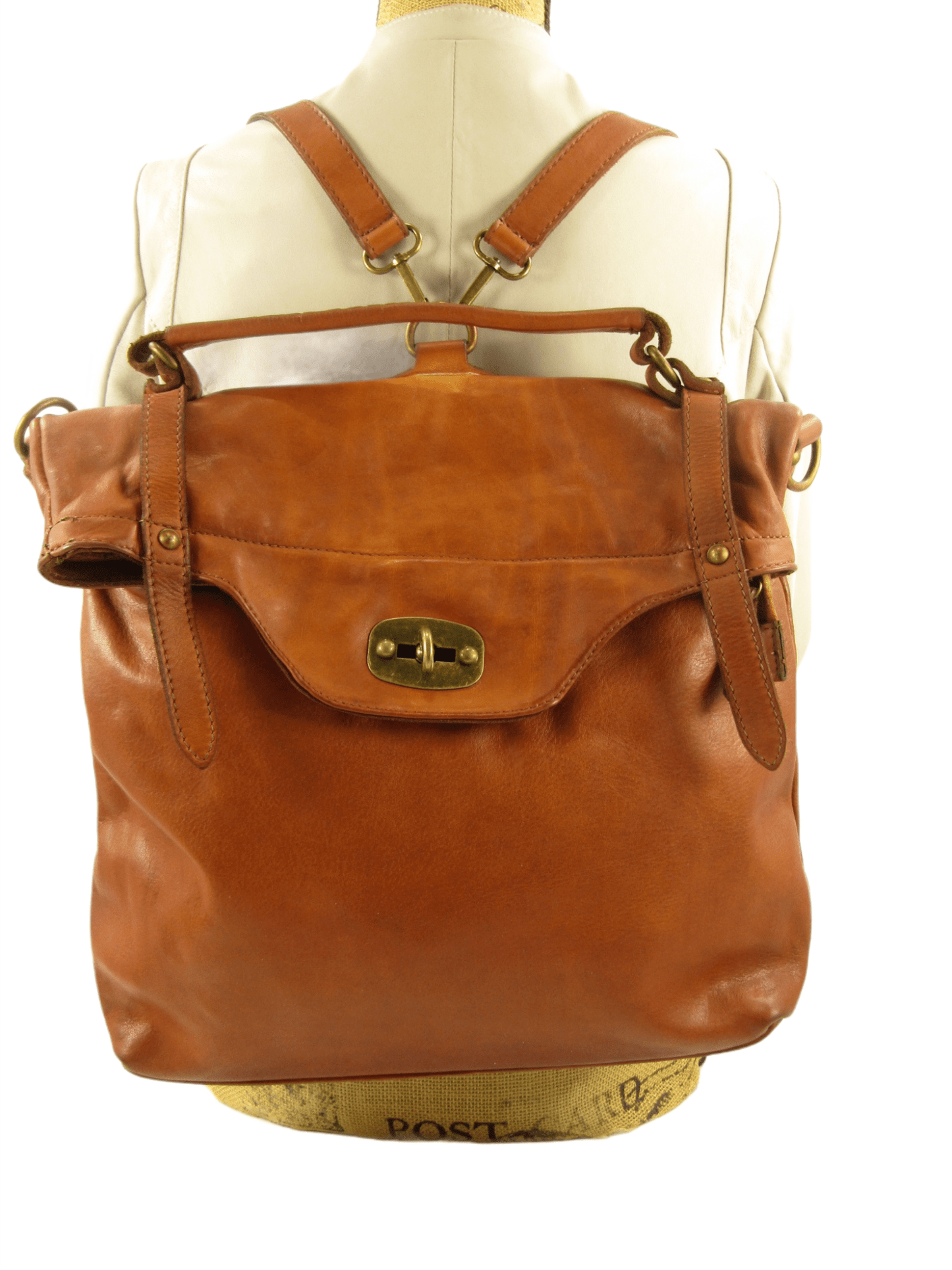 borsa e zaino mahzel borse indossata colore marrone