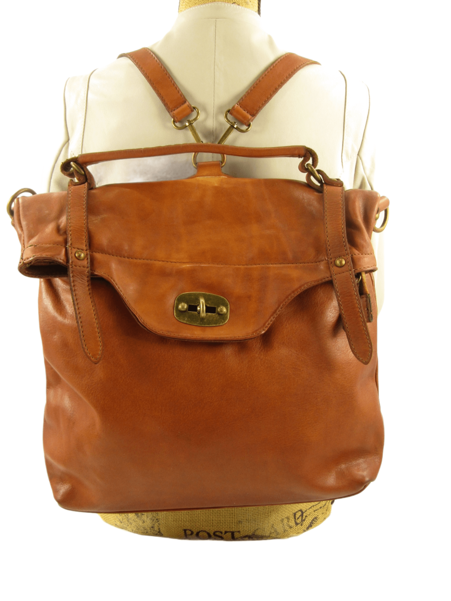 borsa e zaino mahzel borse indossata colore marrone