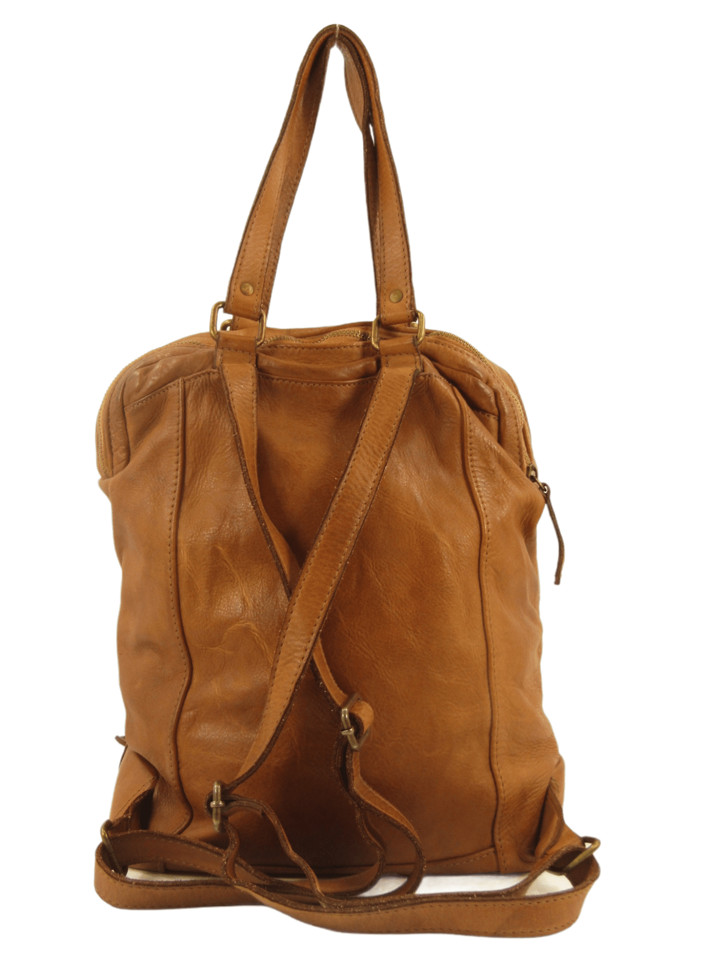 Zaino e cartella in pelle morbida effetto vintage multi scomparti - Mahzel